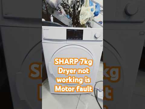 SHARP 7kg Dryer Not Working? How to Diagnose & Fix Motor Fault! #repair #homeappliance