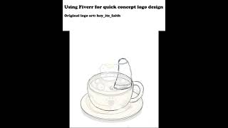 Using Fiverr to create a quick banana coffee logo concept #shorts