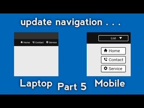 Part 5 - Update navigation responsive Device . . .
