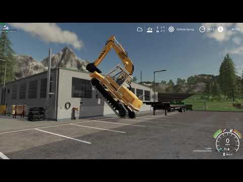 FS19 - Climbing a building with the Liebherr 902.