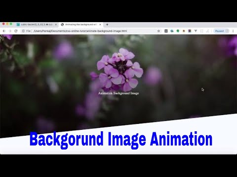 Animating background image html css only