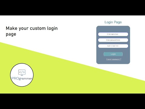 Login page design CSS , HTML