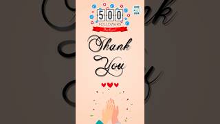 To My Amazing Community - Thank You! ❤️😊🙏  #500subs