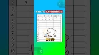Stop Typing Serial Numbers Like a Noob 😶 | Do This Smart Trick in Excel 💡 #Excel #excelExcelTips