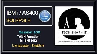 TANH function in db2 sql | SQLRPGLE | ibmi training | sqlrpgle as400 | db2 | ibmi db2 function