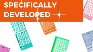 Tissue and biopsy cassettes to meet our clients' specific printing needs.