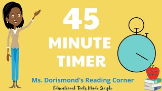 ⏱️ 45-Minute Digital Timer | Digital Video Countdowns
