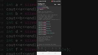 C++ program to find size of any data type | #cpplanguage #cppprogramming #programming