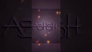 Ashish Logo Concept 🤑😄 | Logo Creation | Make Easy Logo | Logo Art | AbhiKash Creation #shorts