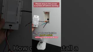 Without neutral wire: Smart switch installation tutorial #diy #zigbee #homeautomation #smartswitch