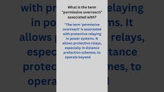 Power System Protection Question 47 #shorts #shortsviral