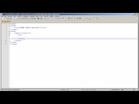 [HTML] Tables part 1