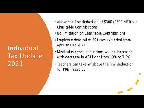 2021 Tax Calendar, Tax Update, PPP Loan Update