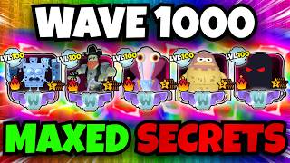 FULL TEAM OF MAXED SECRET UNITS VS ENDLESS MODE! (SpongeBob Tower Defense)