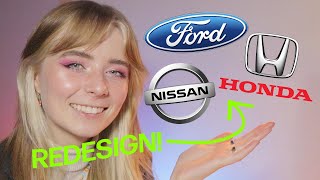 redesigning popular car logos!