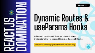 Dynamic Routing in React JS with useParams 🔥 | React Router v6 Explained (Beginner to Pro)