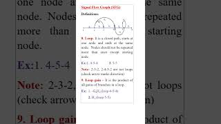 signal flow graph definitions #electrical #controltheory #gate #education #controlsystem.