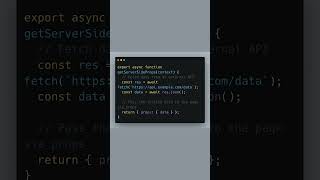 Master Server-Side Data Fetching in NextJS #WebDevelopment