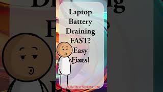 Laptop Battery Draining FAST? 🔋 #BatteryLife#Laptoptips #battery #power