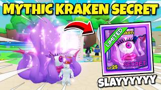 Showcasing MYTHIC KRAKEN SECRET In Bubble Gum Simulator INFINITY