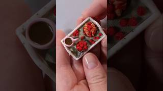 Miniature raspberry in 1:12 scale ❤️#polymerclay #miniature #dollhouse #fimo #DIY #tutorial