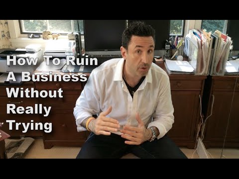 How To Ruin A Business Without Really Trying - MJ Gottlieb
