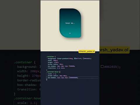 Modern but Simple div  design✨smooth hover 💫#div #html #design #cssanimation