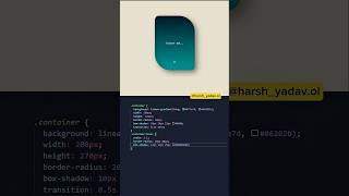 Modern but Simple div  design✨smooth hover 💫#div #html #design #cssanimation