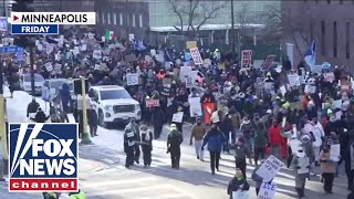 More than 100 anti-ICE protesters ARRESTED at St. Paul airport