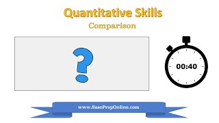 HSPT Prep: Quantitative Skills - Comparison