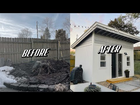I Built a Backyard Work From Home Studio | Start to Finish