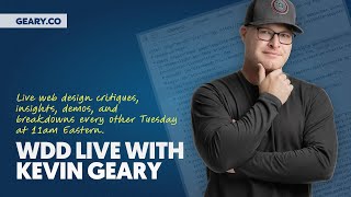 WDD LIVE 107: How to Approach Responsive Web Development in the Modern Era (2025+)