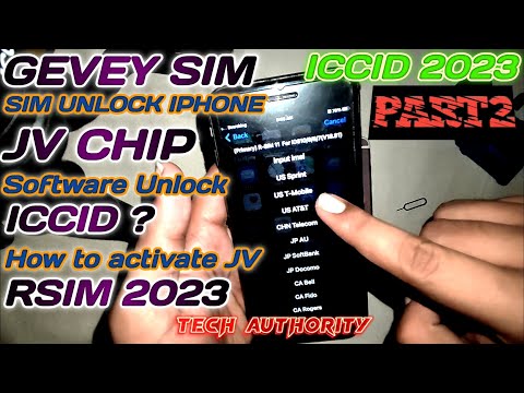 How to Activate JV Sim | Carrier Unlock iPhone | How to Unlock JV iPhone | RSIM 2023 | ICCID 2023 |