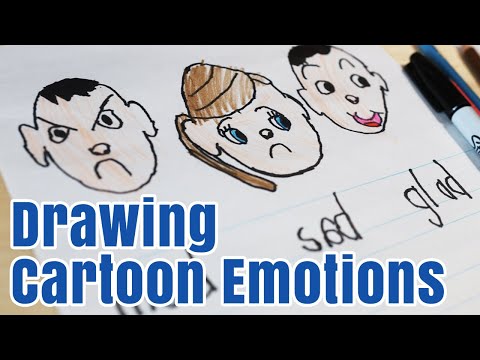 How to Draw Cartoon Facial Expressions Kids Drawing Tutorial