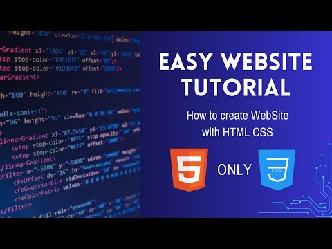 How to create an easy website with HTML, CSS👍 #tutorial #htmlcss