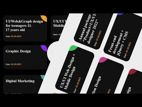 How to create Amazing Cards | Item Hover Color Backgrounds Using HTML CSS & javascript