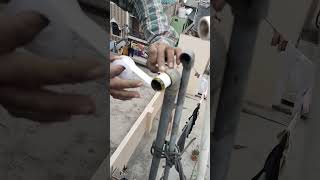 lohe ke pipe se upvc pipe ashani se jode #tranding #viral #jugadutech #pilmber work