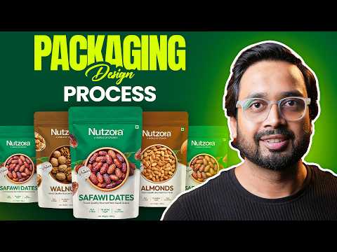 Packaging Design Complete Process | Pouch Packaging Design in Illustrator