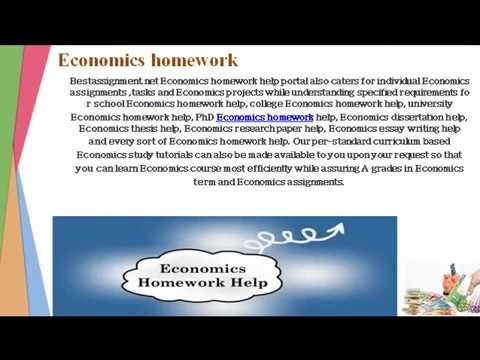 Economics homework help
