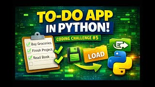 Build a To-Do List App in Python 📝 | Beginner Project #5
