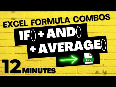 Advanced Excel Formula Combinations | Learn to Combine the "If" "And" "Average" functions together