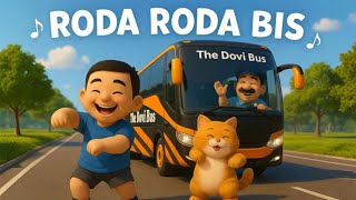 🎶 Roda-Roda Bis Berputar 🚍 Lagu Anak Lucu | Hisyam & Gembul Naik Bis