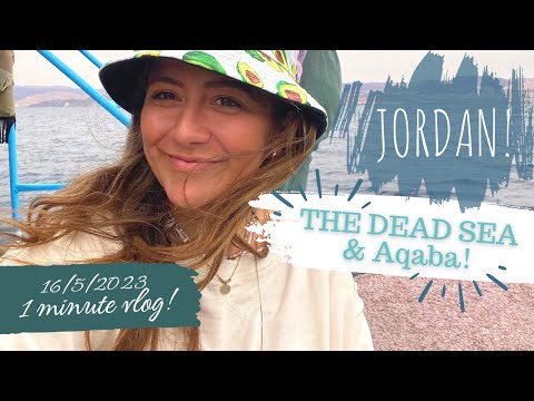 LOWEST place on earth! DEAD SEA | AQABA | GLASS BOTTOMED BOAT | Solo travel in JORDAN!
