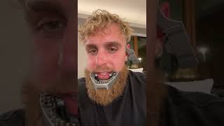 Jake Paul New LED LIGHT Jaw!? 😎 #jakepaul #viral #funny #boxing