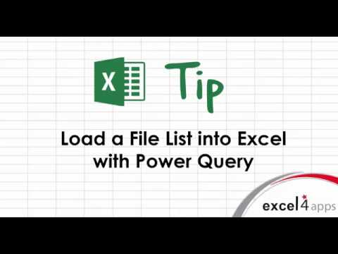 Excel Tip: Load a File List into Excel with Power Query