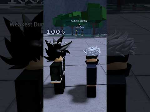The WEAKEST DUMMY vs GOJO #shorts #gojo #tsb #weakestdummy