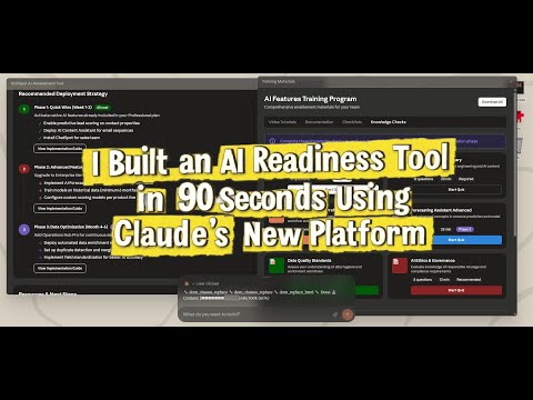 I Built an AI Readiness Tool in 90 Seconds Using Claude's New Platform