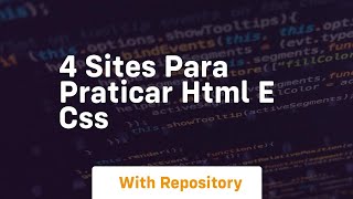 4 sites para praticar html e css