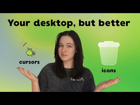 Making my PC desktop cozy for free (icons, cursor, and animated wallpaper tutorial)