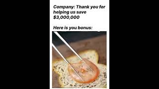 When the bonus is so low, even Excel refuses to round it up.